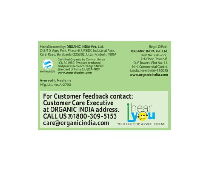 Organic India Tulsi Original Green Tea (100g) - Image 4